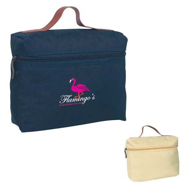 Bag with zipper and leatherette handle, made of 300 Denier Polyester.... from ASI 61125 Hit Promotional Products / Hit®