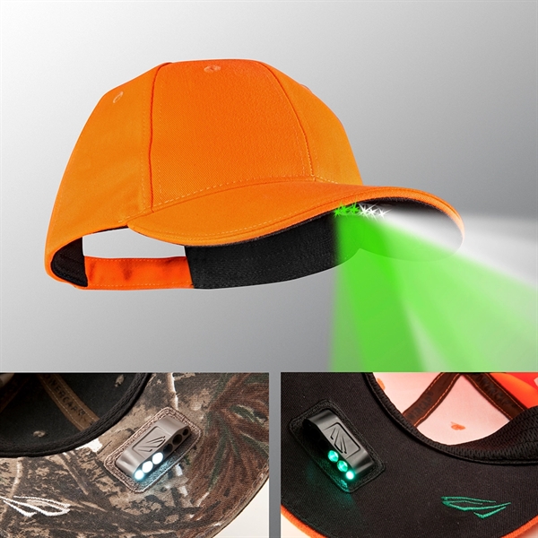Structured night vision cap with  2 green and 2 white... from ASI 75825 Panther Vision