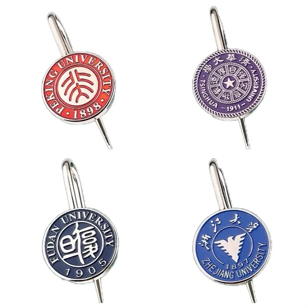 Zinc alloy badge metal bookmark plus 1 color baking on badge... from ASI 37218 Athena Promo (tm)