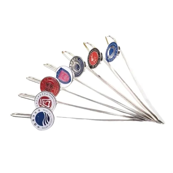 Zinc alloy badge metal bookmark plus 1 color baking on badge... from ASI 37218 Athena Promo (tm)