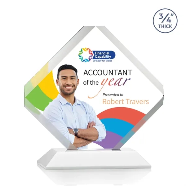 The majestic Toulon VividPrint™ award is a brilliant diamond-shaped award with... from ASI 84592 St Regis Group / St Regis