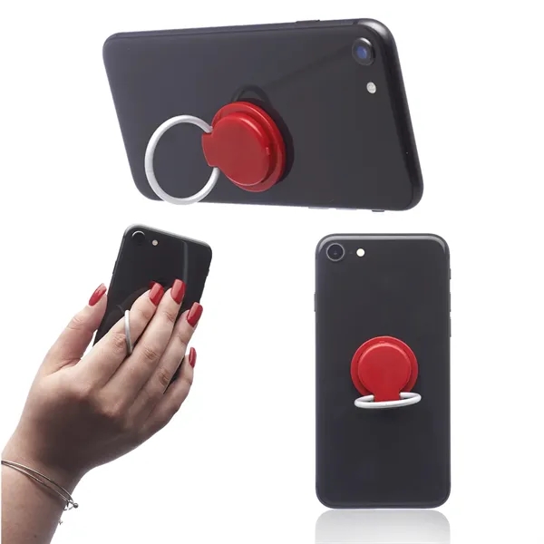 Finger ring phone grip and stand plus 1 color silkscreen imprint... from ASI 37218 Athena Promo (tm)