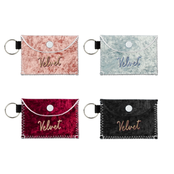 4" x 2.75" velvet neoprene bend and snap case for cards... from ASI 74710 Numo / NUMO