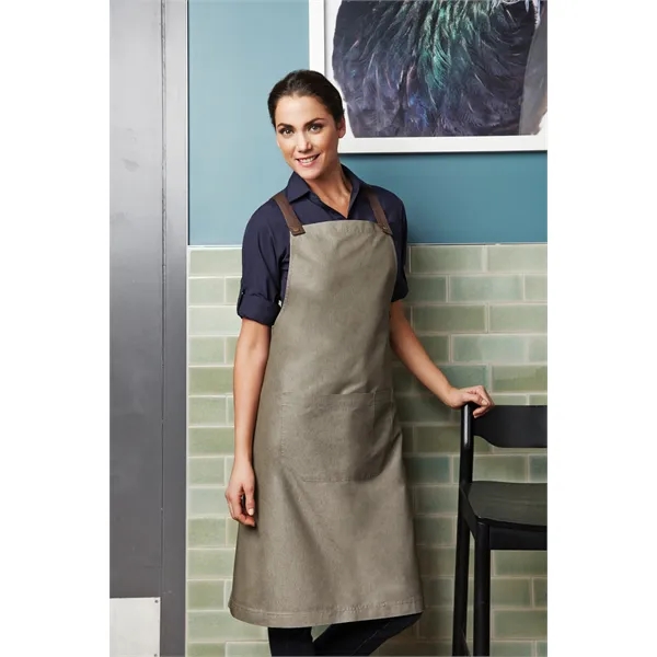 Bib style apron with a large pencil/thermometer pocket and optional fabric... from ASI 36558 Aprons, Etc.
