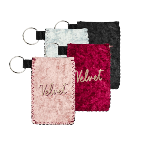 Velvet Neoprene holder w/colored stitching for your credit cards, I.D. cards,... from ASI 74710 Numo / NUMO