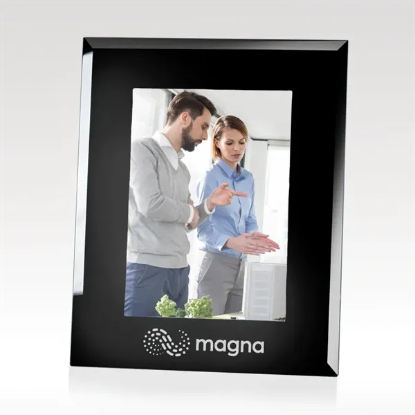 Glass picture frame that holds a 5" x 7" image with... from ASI 93986 Visions/Awardcraft / Visions Awards