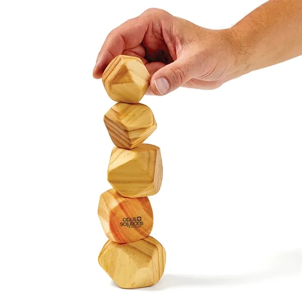 3" x 8 3/4" gift tube filled with five assorted wooden... from ASI 63549 Jornik Manufacturing Corp / Jornik