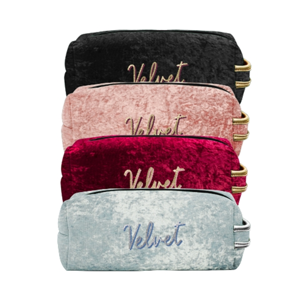9.5" x 5.5" x 3.75 velvet neoprene toiletries bag inspired by... from ASI 74710 Numo