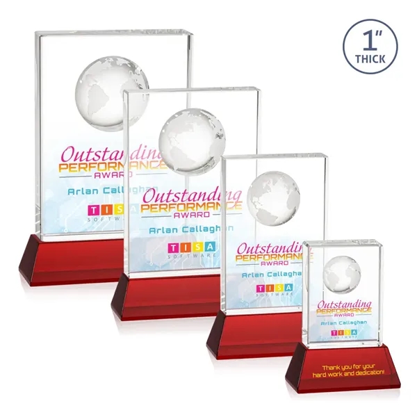 Celebrate global success with our Optical Crystal Ambassador Globe VividPrint™ Award... from ASI 84592 St Regis Group / St Regis