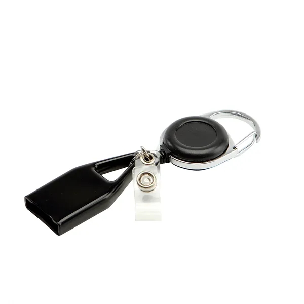 Retractable round shape metal badge reel with epoxy dome on 1... from ASI 37218 Athena Promo (tm)