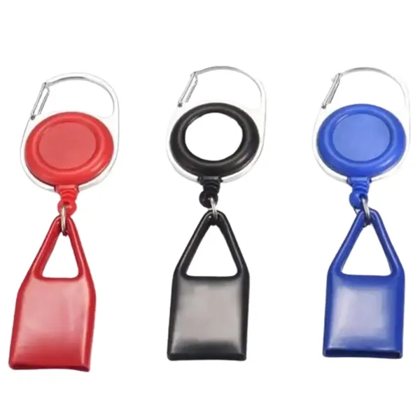 Retractable round shape metal badge reel with epoxy dome on 1... from ASI 37218 Athena Promo (tm)