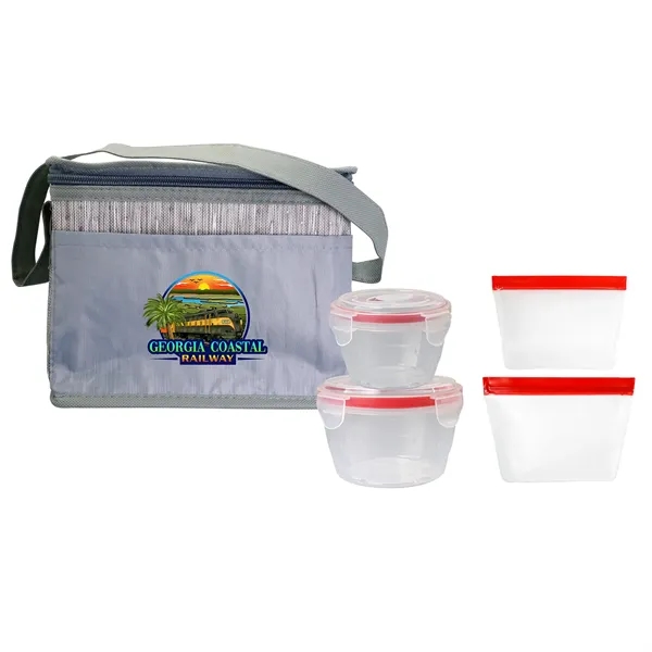 Gray Graph Nested Bagged Lunch Set... from ASI 30208 A P Specialties / AP Specialties