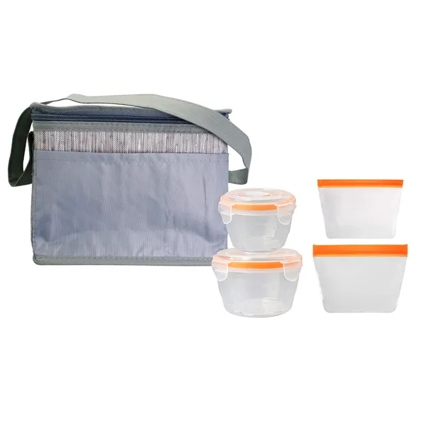 Gray Graph Nested Bagged Lunch Set... from ASI 30208 A P Specialties / AP Specialties
