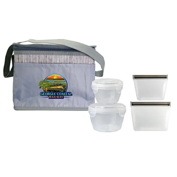 Gray Graph Nested Bagged Lunch Set... from ASI 30208 A P Specialties / AP Specialties