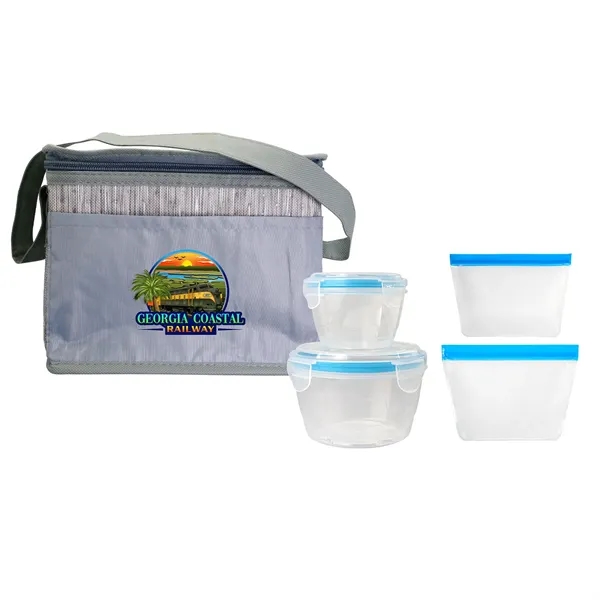 Gray Graph Nested Bagged Lunch Set... from ASI 30208 A P Specialties / AP Specialties