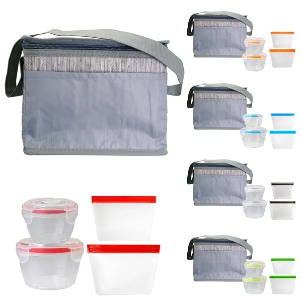 Gray Graph Nested Bagged Lunch Set... from ASI 30208 A P Specialties / AP Specialties