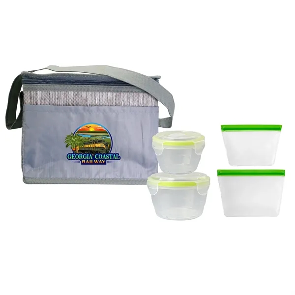 Gray Graph Nested Bagged Lunch Set... from ASI 30208 A P Specialties / AP Specialties