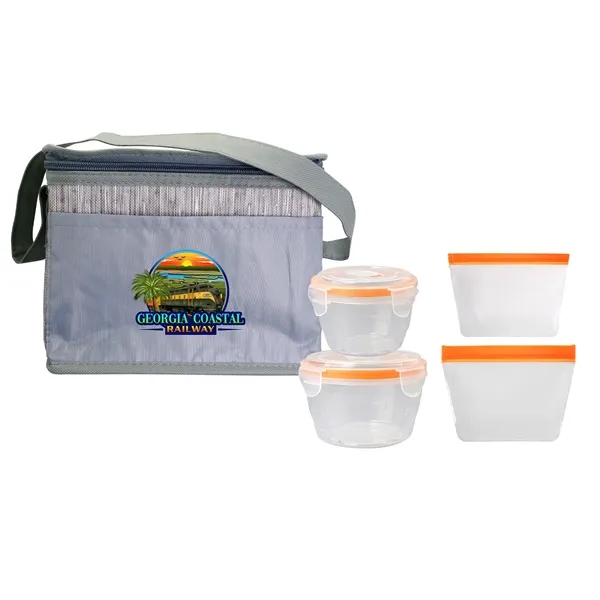 Gray Graph Nested Bagged Lunch Set... from ASI 30208 A P Specialties / AP Specialties