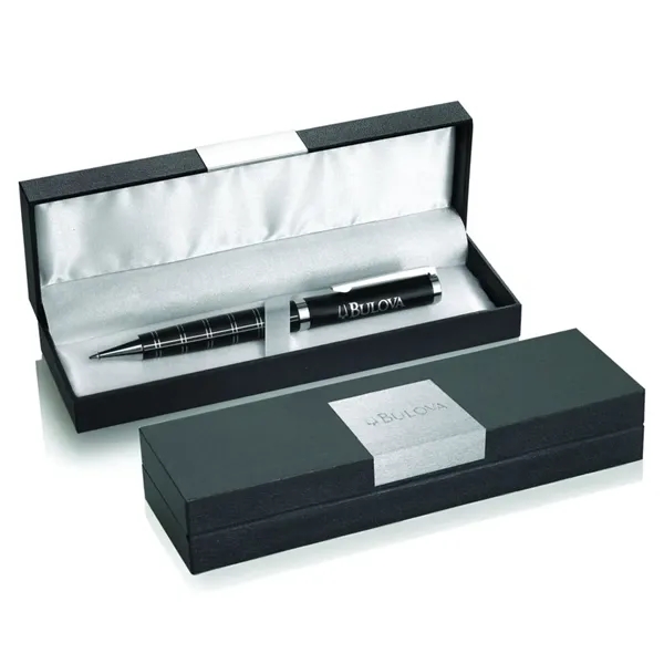 Executive pen box with metal plate for decoration.... from ASI 84592 St Regis Group