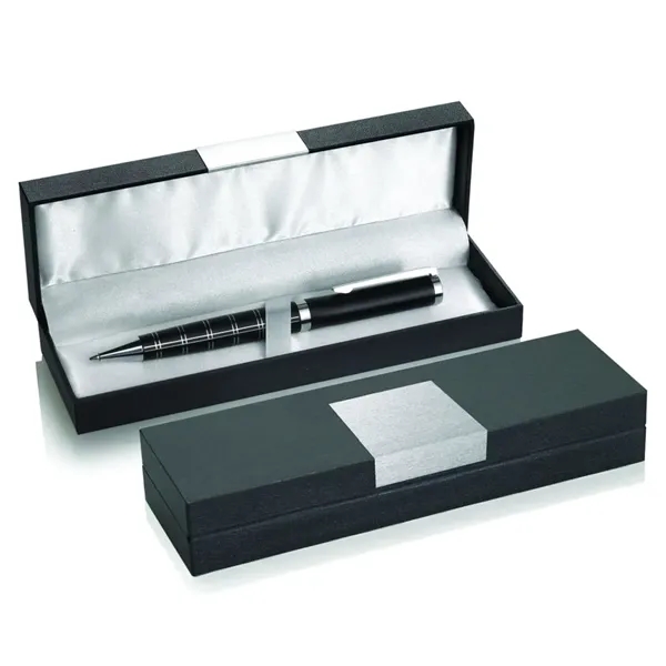 Executive pen box with metal plate for decoration.... from ASI 84592 St Regis Group