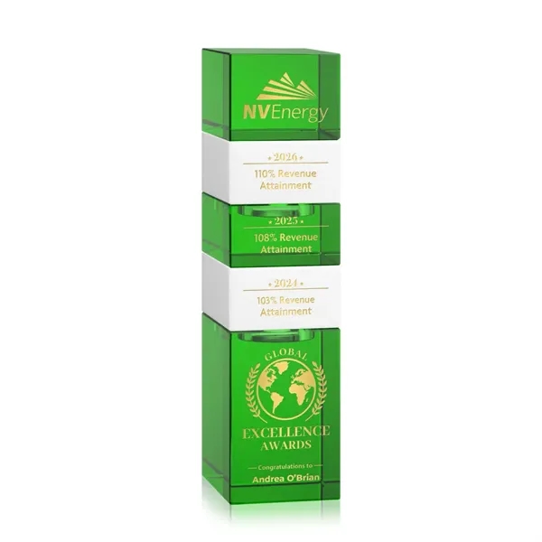 The Optical Crystal Tofino Stacker Award features a unique stackable design... from ASI 84592 St Regis Group / St Regis