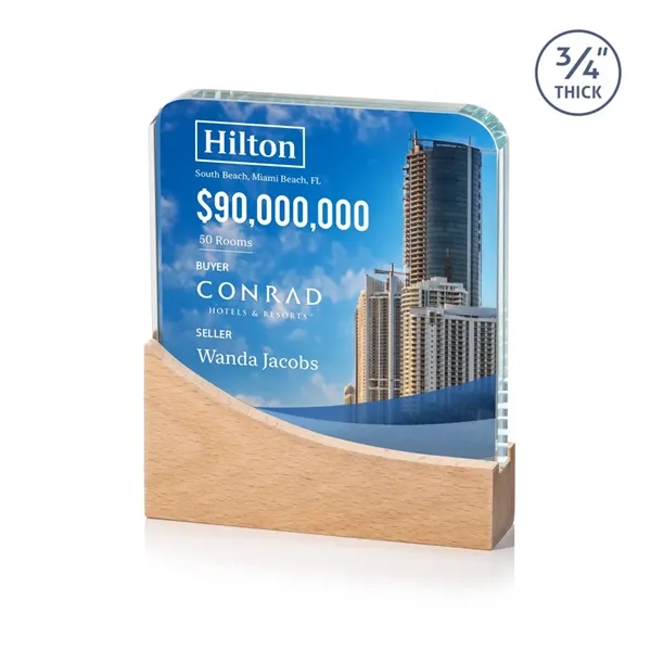Celebrate excellence with our striking Starfire Crystal Cadott VividPrint™ Award, featuring... from ASI 84592 St Regis Group / St Regis