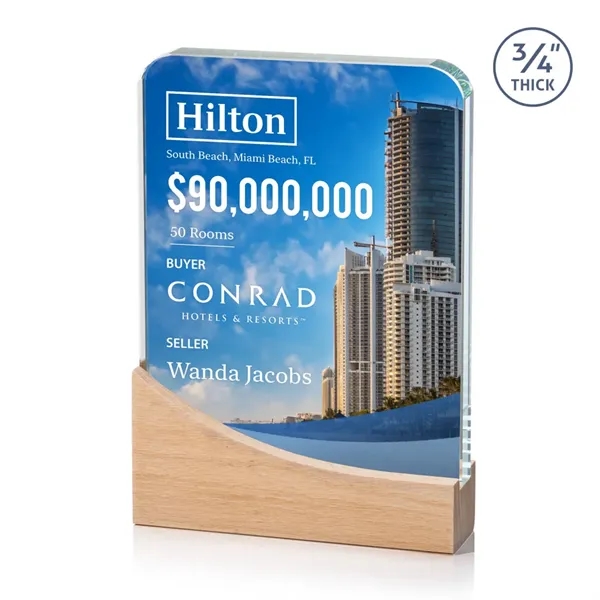 Celebrate excellence with our striking Starfire Crystal Cadott VividPrint™ Award, featuring... from ASI 84592 St Regis Group / St Regis