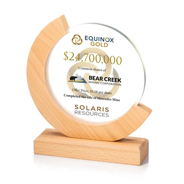 Elegance meets innovation in our Sparta VividPrint™ Award on beechwood base.... from ASI 84592 St Regis Group / St Regis