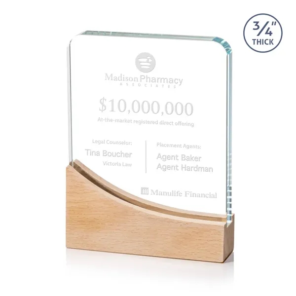 Celebrate excellence with our striking Starfire Crystal Cadott Award, featuring a... from ASI 84592 St Regis Group / St Regis