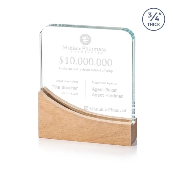 Celebrate excellence with our striking Starfire Crystal Cadott Award, featuring a... from ASI 84592 St Regis Group / St Regis