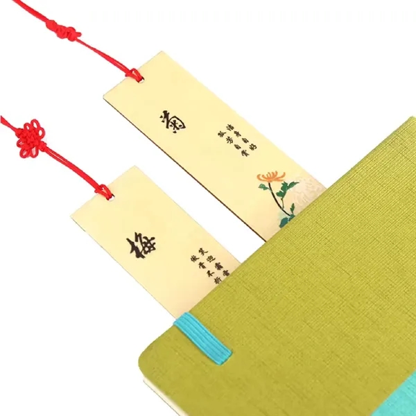 Wooden bookmark with tassel plus full color UV imprint on 1... from ASI 37218 Athena Promo (tm)