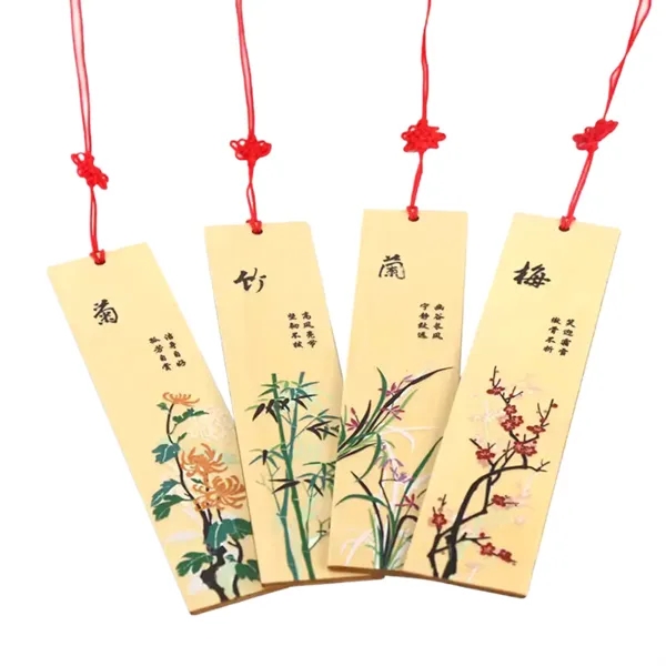 Wooden bookmark with tassel plus full color UV imprint on 1... from ASI 37218 Athena Promo (tm)