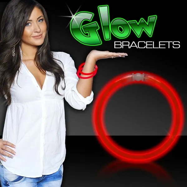 8" solid color light-up glow bracelet; one time use only.... from ASI 42016 Brighter Promotions Inc
