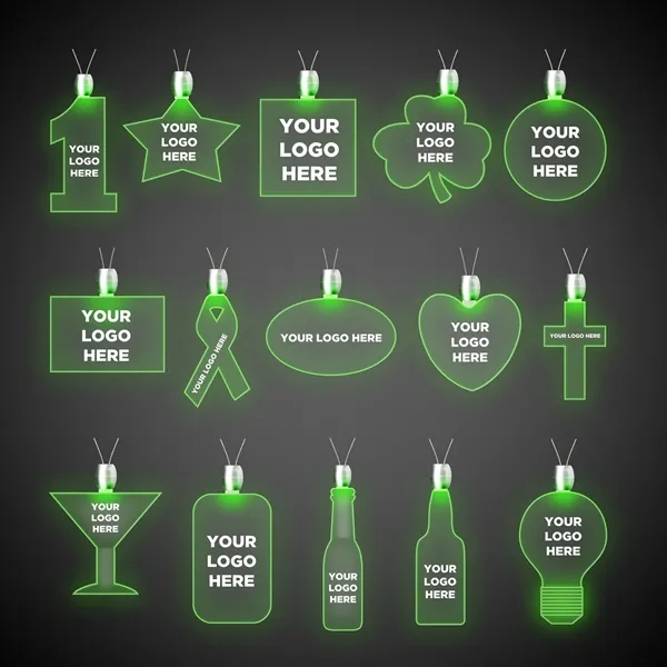 24" necklace with pendant and LED light.... from ASI 42016 Brighter Promotions Inc