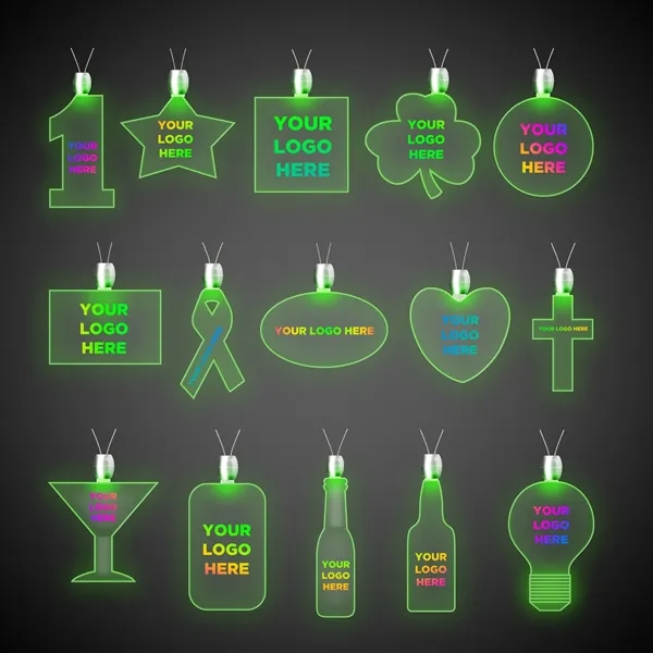 24" necklace with pendant and LED light.... from ASI 42016 Brighter Promotions Inc