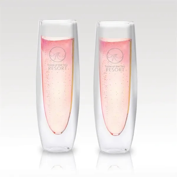 Double-Wall Champagne Glass (Set of 2)... from ASI 93986 Visions/Awardcraft / Visions Awards