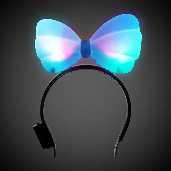 6 1/4" bow headband with LED lights with 7 light up... from ASI 42016 Brighter Promotions Inc