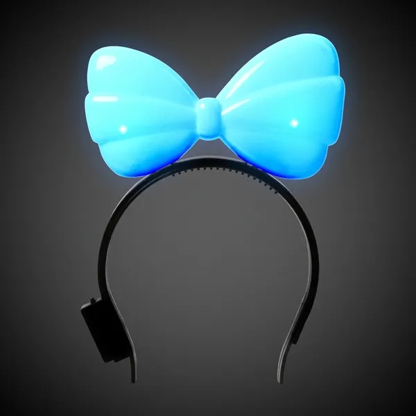 6 1/4" bow headband with LED lights with 7 light up... from ASI 42016 Brighter Promotions Inc