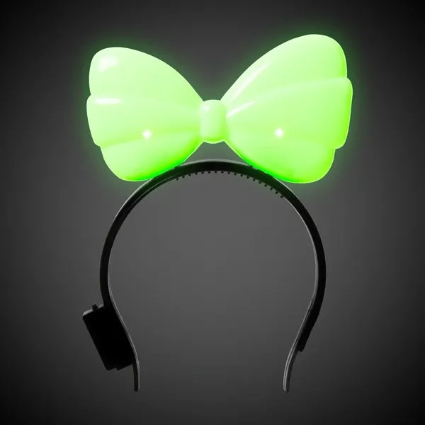 6 1/4" bow headband with LED lights with 7 light up... from ASI 42016 Brighter Promotions Inc