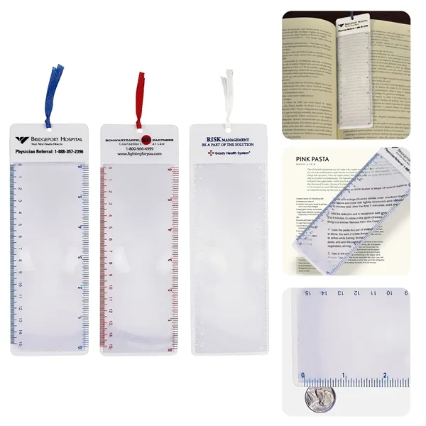 Bookmark magnifier with ribbon; 7 1/2" x 2 5/8".... from ASI 52710 Lincoln Line