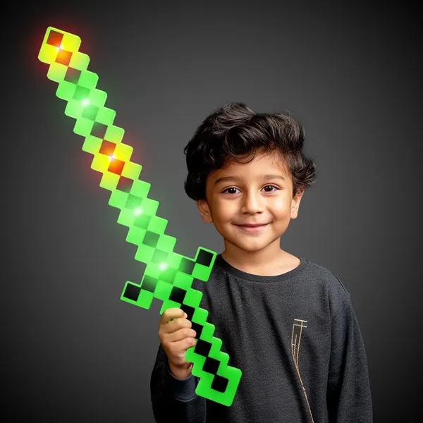 24" green pixel sword with LED lights.... from ASI 42016 Brighter Promotions Inc