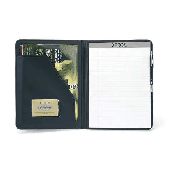 Vegan leather writing pad with clear ID pocket.... from ASI 56070 Gemline / Gemline®