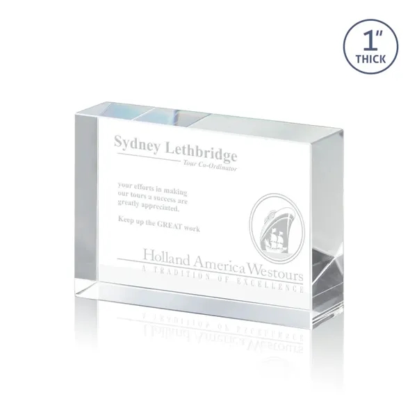 The York Award features a clear cut Optical Crystal rectangle.... from ASI 84592 St Regis Group / St Regis