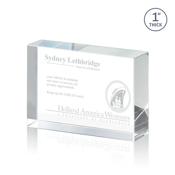 The York Award features a clear cut Optical Crystal rectangle.... from ASI 84592 St Regis Group / St Regis