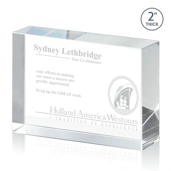 The York Award features a clear cut Optical Crystal rectangle.... from ASI 84592 St Regis Group / St Regis