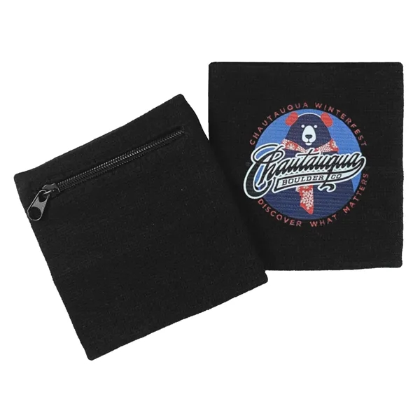 Three-in-one wristband with zipper pocket for use as a wallet and... from ASI 90160 Suntex Industries