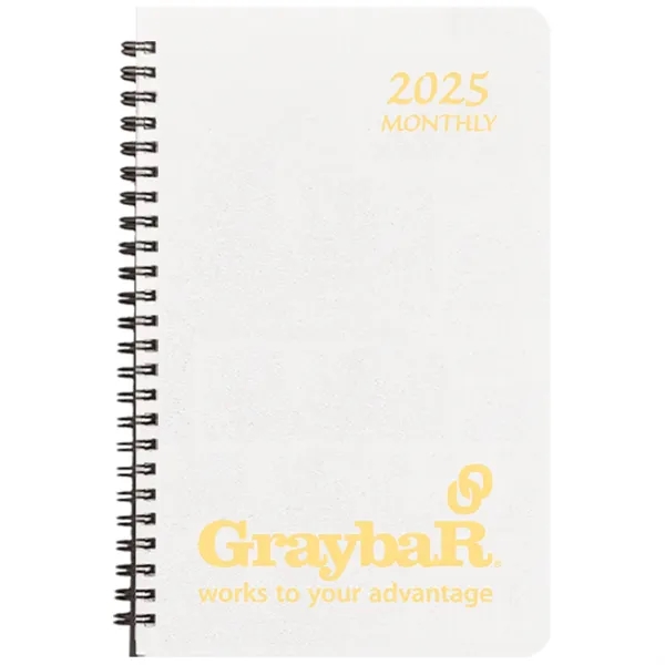 Monthly planner with durable, leather look leatherette cover.... from ASI 76575 Payne Publishers Inc