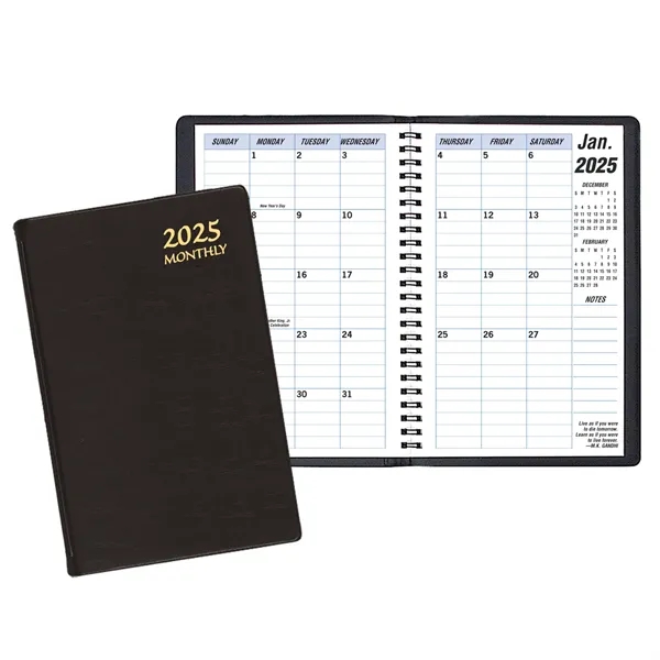 Continental vinyl monthly planner with deluxe, refillable cover.... from ASI 76575 Payne Publishers Inc