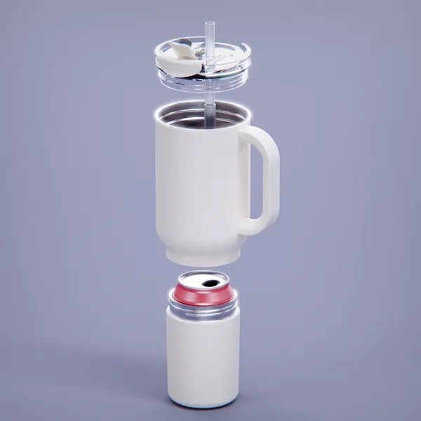 2 in 1 Bottle/Tumbler Combination with Handle and Detachable Can Cooler/Storage... from ASI 31518 ADNART