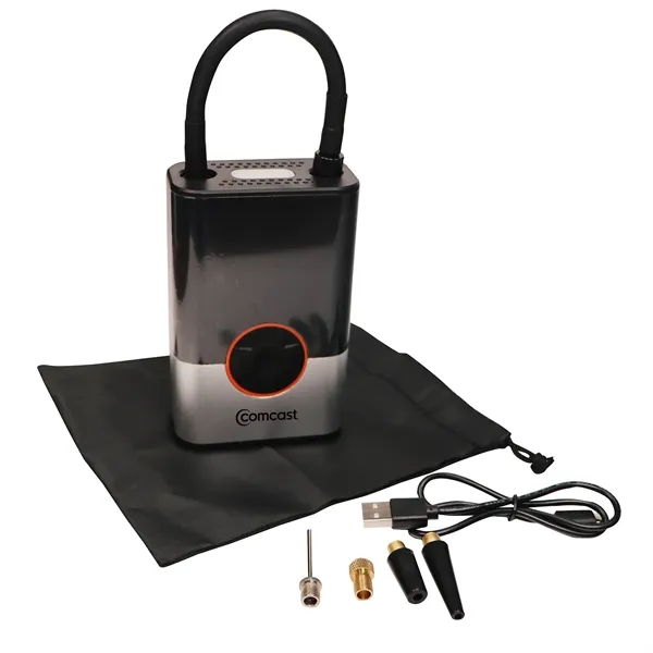 USB Chargeable portable tire inflator. High-Pressure Air Inflation Tube. Lighting/SOS Rescue... from ASI 63698 Justin Case®